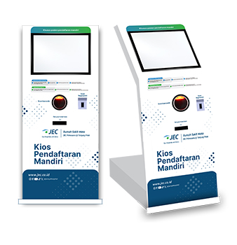 Mesin Antrian Ukuran Layar  21 Inch