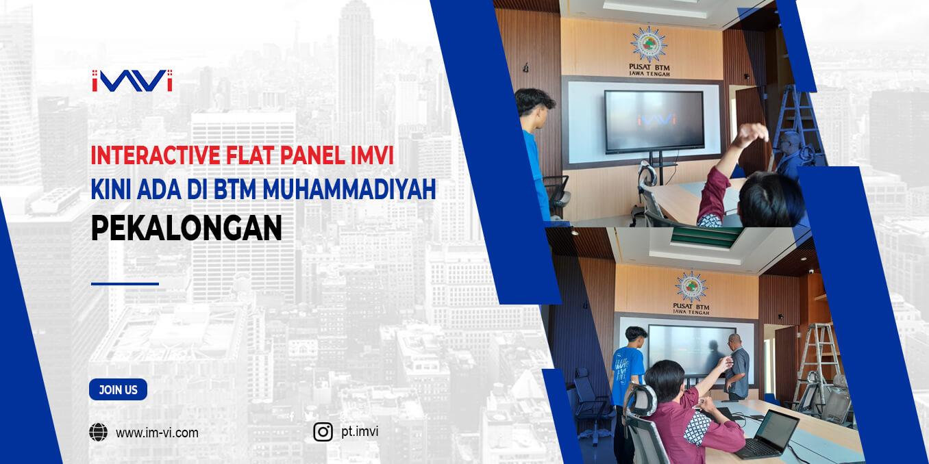Interactive Flat Panel IMVI Kini Ada di BTM Muhammadiyah Pekalongan
