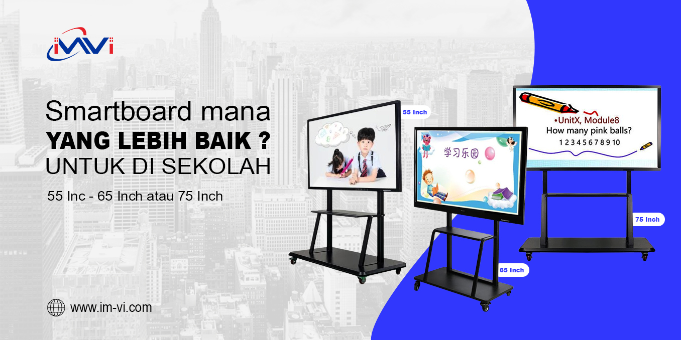 Mana yang Lebih Baik Antara Smartboard 55, 65 Atau 75 inch Untuk di Sekolah?