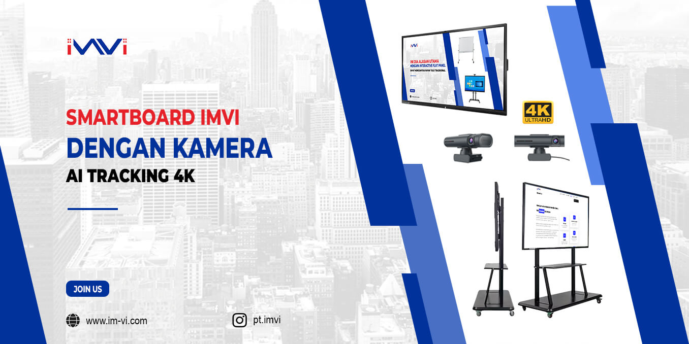 Smartboard IMVI dengan Kamera AI Tracking 4K