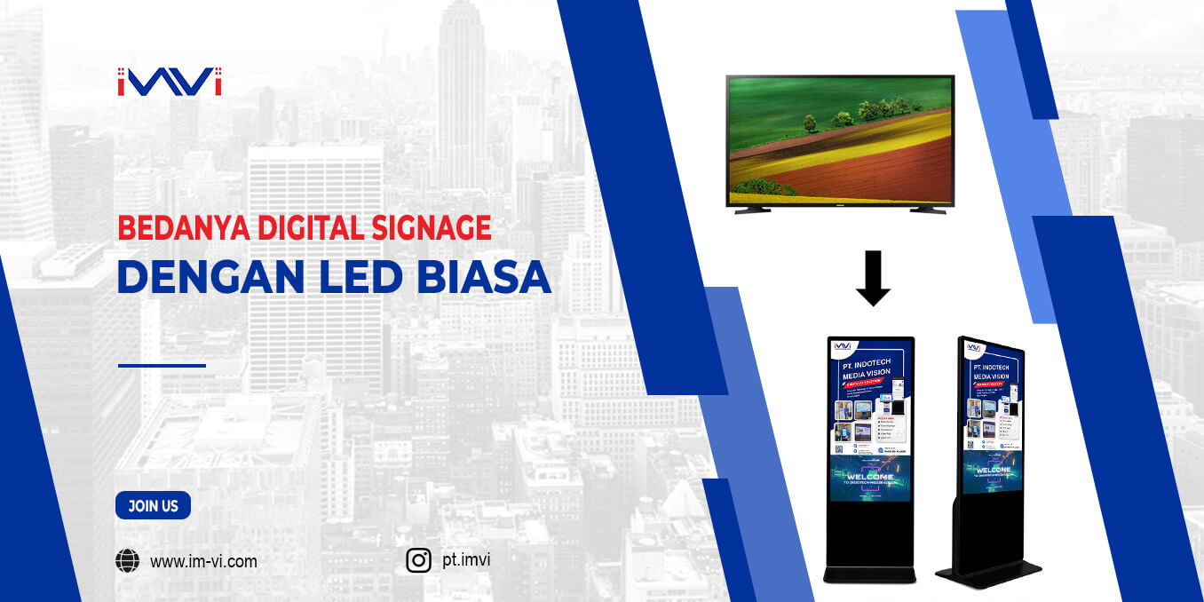 Bedanya Digital Signage dengan LCD TV Biasa